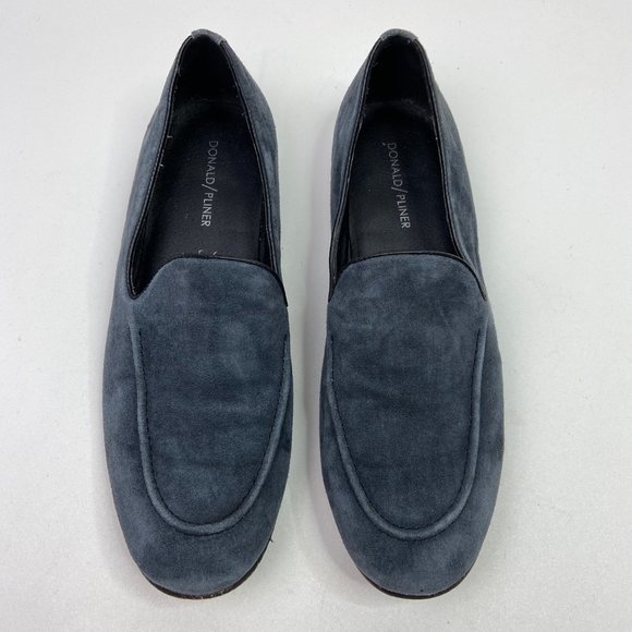 Donald J. Pliner Blue/Gray Suede Loafer - Picture 3 of 6